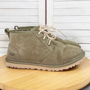 UGG Neumel Suede Ankle Chukka Boots Olive Khaki Green Men’s 8 SN 3236